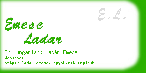 emese ladar business card